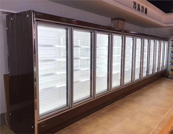 Vertical Air Curtain Cabinet With Door